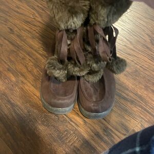 Winter warm fuzzy boots 9